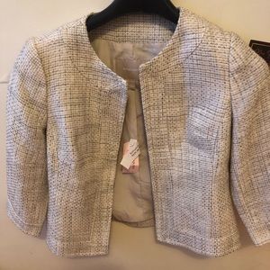 Banana Republic Cream Tweet Jacket
